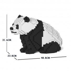 Panda accroupi  grande taille