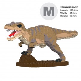 T-Rex furieux gris grande taille