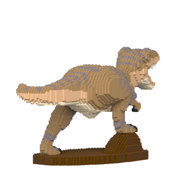 T-Rex furieux gris