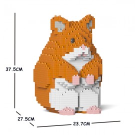 Hamster roux debout grande taille